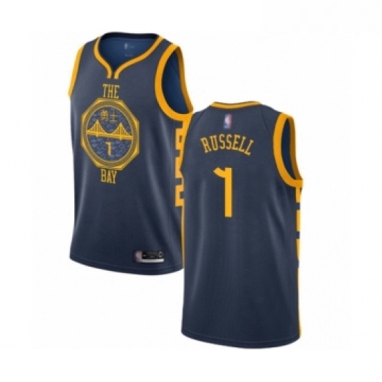 Youth Golden State Warriors 1 DAngelo Russell Swingman Navy Blue Basketball Jersey City Edition Youth Golden State Warriors 1 DAngelo Russell Swingman Navy Blue Basketball Jersey City Edition