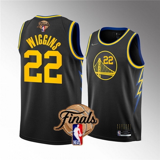 Youth Golden State Warriors 22 Andrew Wiggins 2022 Black NBA Finals Stitched Jersey Youth Golden State Warriors 22 Andrew Wiggins 2022 Black NBA Finals Stitched Jersey