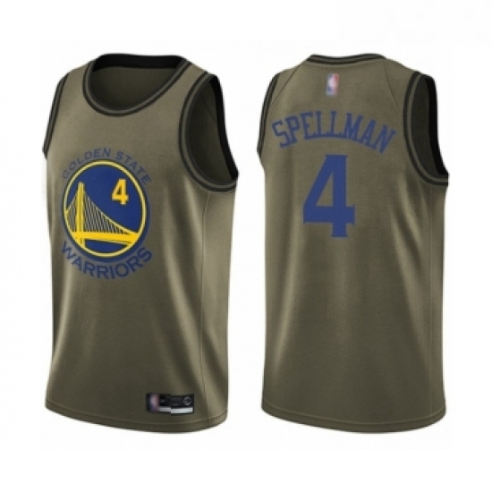 Youth Golden State Warriors 4 Omari Spellman Swingman Green Salute to Service Basketball Jersey Youth Golden State Warriors 4 Omari Spellman Swingman Green Salute to Service Basketball Jersey
