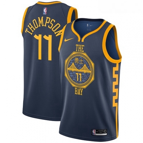 Youth Nike Golden State Warriors 11 Klay Thompson Swingman Navy Blue NBA Jersey City Edition Youth Nike Golden State Warriors 11 Klay Thompson Swingman Navy Blue NBA Jersey City Edition