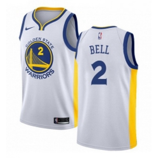 Youth Nike Golden State Warriors 2 Jordan Bell Authentic White Home NBA Jersey Association Edition Youth Nike Golden State Warriors 2 Jordan Bell Authentic White Home NBA Jersey Association Edition