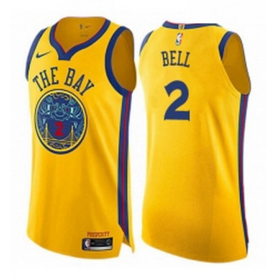 Youth Nike Golden State Warriors 2 Jordan Bell Swingman Gold NBA Jersey City Edition Youth Nike Golden State Warriors 2 Jordan Bell Swingman Gold NBA Jersey City Edition