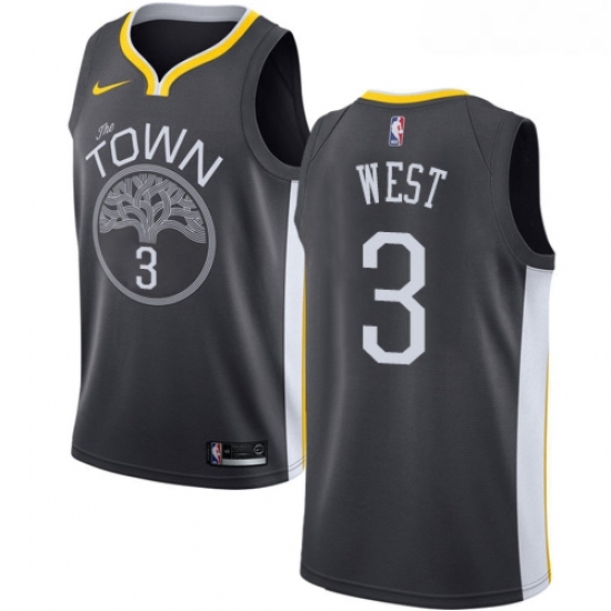 Youth Nike Golden State Warriors 3 David West Swingman Black Alternate NBA Jersey Statement Edition Youth Nike Golden State Warriors 3 David West Swingman Black Alternate NBA Jersey Statement Edition