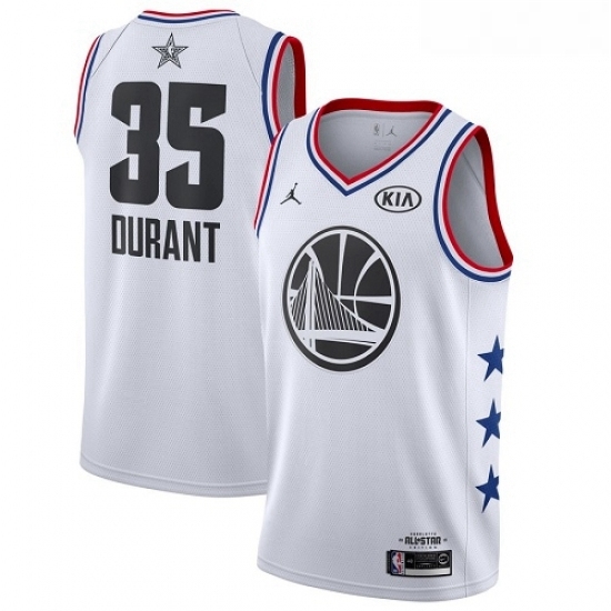 Youth Nike Golden State Warriors 35 Kevin Durant White Basketball Jordan Swingman 2019 All Star Game Jersey Youth Nike Golden State Warriors 35 Kevin Durant White Basketball Jordan Swingman 2019 All Star Game Jersey