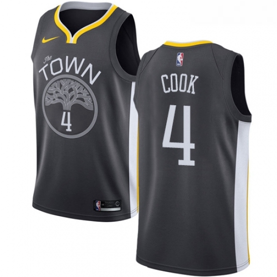 Youth Nike Golden State Warriors 4 Quinn Cook Swingman Black NBA Jersey Statement Edition Youth Nike Golden State Warriors 4 Quinn Cook Swingman Black NBA Jersey Statement Edition