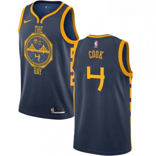 Youth Nike Golden State Warriors 4 Quinn Cook Swingman Navy Blue NBA Jersey City Edition Youth Nike Golden State Warriors 4 Quinn Cook Swingman Navy Blue NBA Jersey City Edition