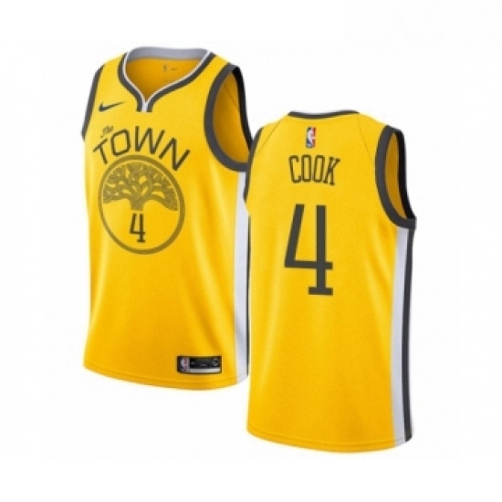 Youth Nike Golden State Warriors 4 Quinn Cook Yellow Swingman Jersey Earned Edition Youth Nike Golden State Warriors 4 Quinn Cook Yellow Swingman Jersey Earned Edition