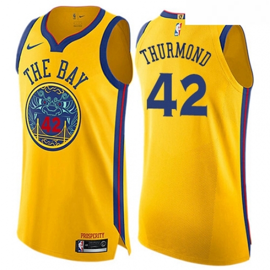 Youth Nike Golden State Warriors 42 Nate Thurmond Swingman Gold NBA Jersey City Edition Youth Nike Golden State Warriors 42 Nate Thurmond Swingman Gold NBA Jersey City Edition