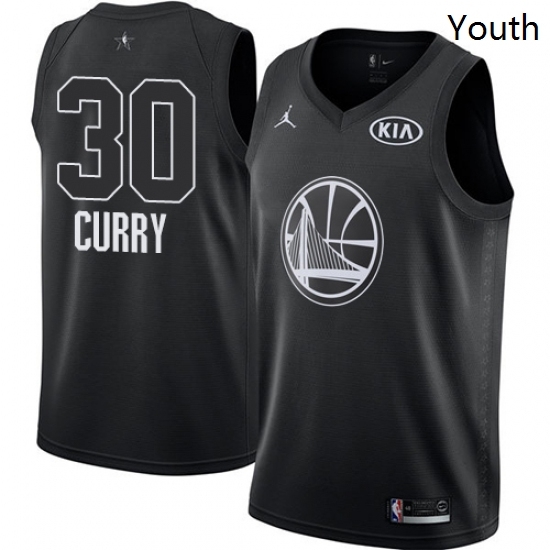 Youth Nike Jordan Golden State Warriors 30 Stephen Curry Swingman Black 2018 All Star Game NBA Jersey Youth Nike Jordan Golden State Warriors 30 Stephen Curry Swingman Black 2018 All Star Game NBA Jersey