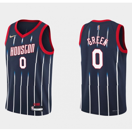 Men Houston Rockets 0 Jalen Green 2021 22 City Edition 75th Anniversary Navy Stitched Basketball Jersey Men Houston Rockets 0 Jalen Green 2021 22 City Edition 75th Anniversary Navy Stitched Basketball Jersey