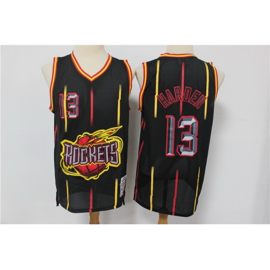 Men Houston Rockets 13 James Harden Black Hardwood Classics Jersey Men Houston Rockets 13 James Harden Black Hardwood Classics Jersey
