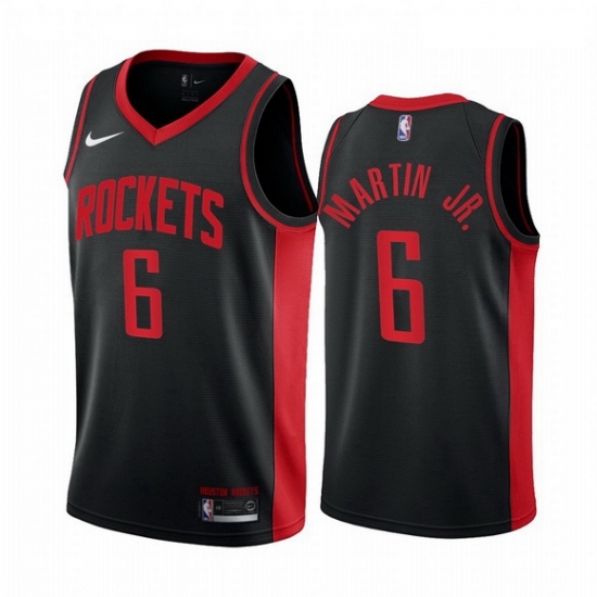 Men Houston Rockets 6 Kenyon Martin Jr Black NBA Swingman 2020 21 Earned Edition Jersey Men Houston Rockets 6 Kenyon Martin Jr Black NBA Swingman 2020 21 Earned Edition Jersey