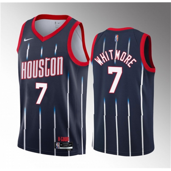 Men Houston Rockets 7 Cam Whitmore Navy 2023 Draft Classic Edition Stitched Basketball Jersey Men Houston Rockets 7 Cam Whitmore Navy 2023 Draft Classic Edition Stitched Basketball Jersey