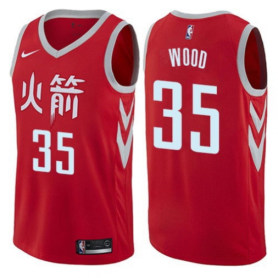 Men Nike Houston Rockets 35 Christian Wood Red NBA Swingman City Edition Jersey Men Nike Houston Rockets 35 Christian Wood Red NBA Swingman City Edition Jersey