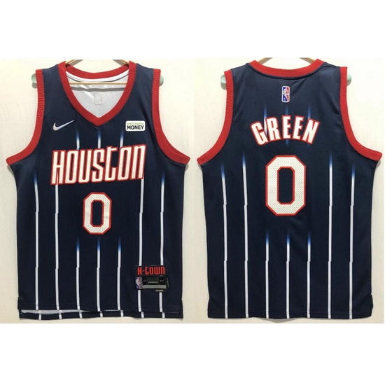 Men Nike Houstone Houston Rockets Jalen Green #0 75th Anniversary Blue NBA Stitched Jersey Men Nike Houstone Houston Rockets Jalen Green #0 75th Anniversary Blue NBA Stitched Jersey
