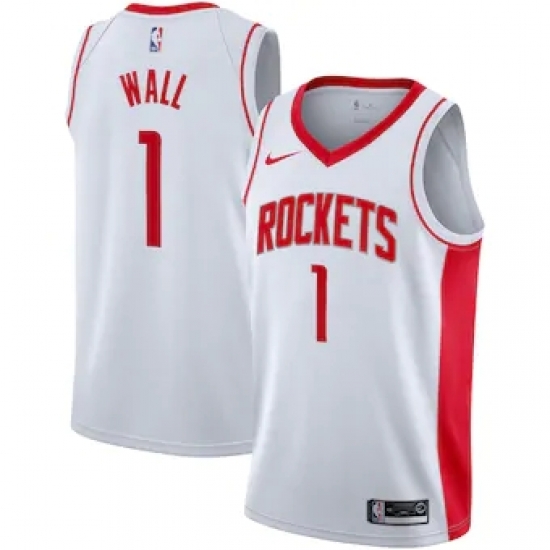Men's Houston Rockets John Wall White Nike Association Swingman Jersey Men's Houston Rockets John Wall White Nike Association Swingman Jersey