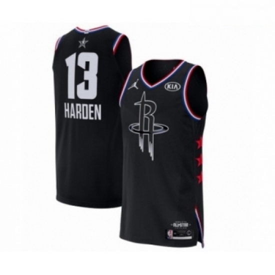 Mens Jordan Houston Rockets 13 James Harden Authentic Black 2019 All Star Game Basketball Jersey Mens Jordan Houston Rockets 13 James Harden Authentic Black 2019 All Star Game Basketball Jersey