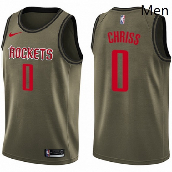 Mens Nike Houston Rockets 0 Marquese Chriss Swingman Green Salute to Service NBA Jersey Mens Nike Houston Rockets 0 Marquese Chriss Swingman Green Salute to Service NBA Jersey