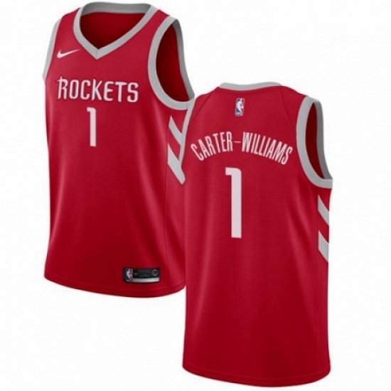 Mens Nike Houston Rockets 1 Michael Carter Williams Swingman Red NBA Jersey Icon Edition Mens Nike Houston Rockets 1 Michael Carter Williams Swingman Red NBA Jersey Icon Edition