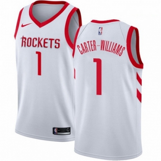 Mens Nike Houston Rockets 1 Michael Carter Williams Swingman White NBA Jersey Association Edition Mens Nike Houston Rockets 1 Michael Carter Williams Swingman White NBA Jersey Association Edition