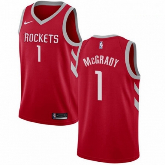 Mens Nike Houston Rockets 1 Tracy McGrady Swingman Red Road NBA Jersey Icon Edition Mens Nike Houston Rockets 1 Tracy McGrady Swingman Red Road NBA Jersey Icon Edition