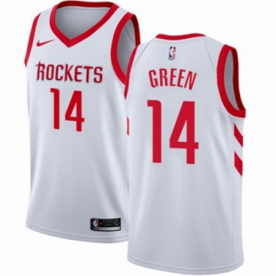 Mens Nike Houston Rockets 14 Gerald Green Authentic White NBA Jersey Association Edition Mens Nike Houston Rockets 14 Gerald Green Authentic White NBA Jersey Association Edition