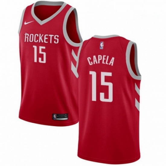Mens Nike Houston Rockets 15 Clint Capela Swingman Red Road NBA Jersey Icon Edition Mens Nike Houston Rockets 15 Clint Capela Swingman Red Road NBA Jersey Icon Edition