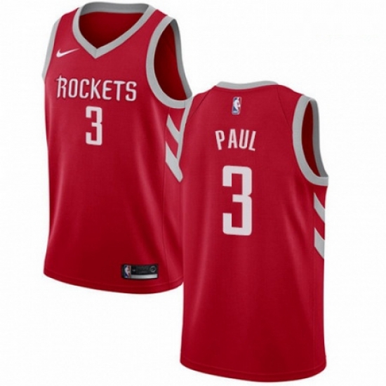 Mens Nike Houston Rockets 3 Chris Paul Swingman Red Road NBA Jersey Icon Edition Mens Nike Houston Rockets 3 Chris Paul Swingman Red Road NBA Jersey Icon Edition