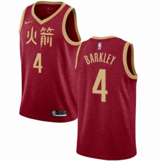Mens Nike Houston Rockets 4 Charles Barkley Swingman Red NBA Jersey 2018 19 City Edition Mens Nike Houston Rockets 4 Charles Barkley Swingman Red NBA Jersey 2018 19 City Edition