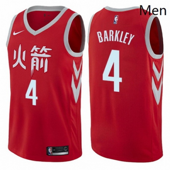 Mens Nike Houston Rockets 4 Charles Barkley Swingman Red NBA Jersey City Edition Mens Nike Houston Rockets 4 Charles Barkley Swingman Red NBA Jersey City Edition