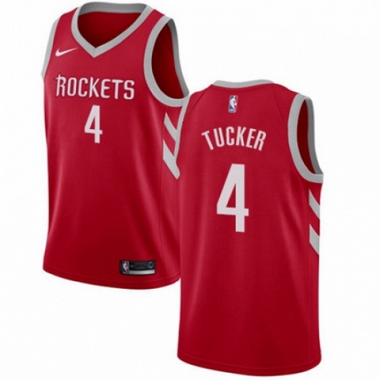 Mens Nike Houston Rockets 4 PJ Tucker Red NBA Swingman Icon Edition Jersey Mens Nike Houston Rockets 4 PJ Tucker Red NBA Swingman Icon Edition Jersey