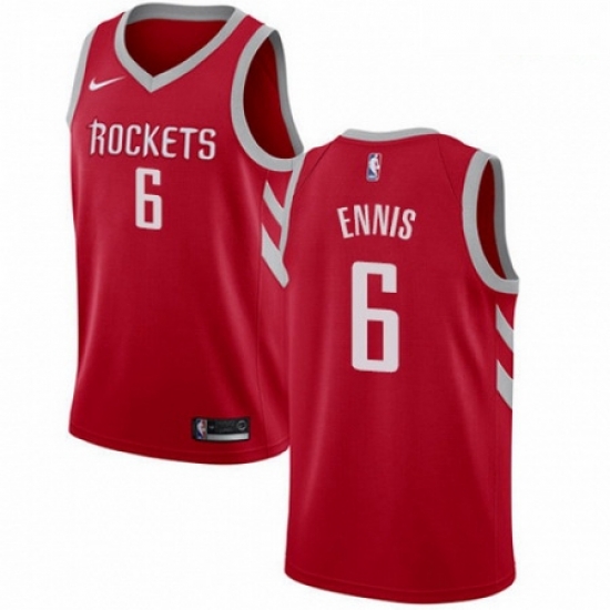 Mens Nike Houston Rockets 6 Tyler Ennis Swingman Red Road NBA Jersey Icon Edition Mens Nike Houston Rockets 6 Tyler Ennis Swingman Red Road NBA Jersey Icon Edition