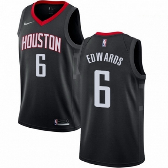 Mens Nike Houston Rockets 6 Vincent Edwards Swingman Black NBA Jersey Statement Edition Mens Nike Houston Rockets 6 Vincent Edwards Swingman Black NBA Jersey Statement Edition