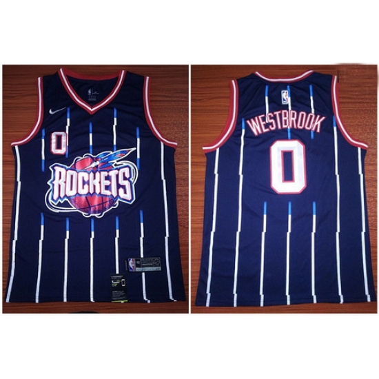 Rockets 0 Russell Westbrook Blue Nike Swingman Jersey Rockets 0 Russell Westbrook Blue Nike Swingman Jersey