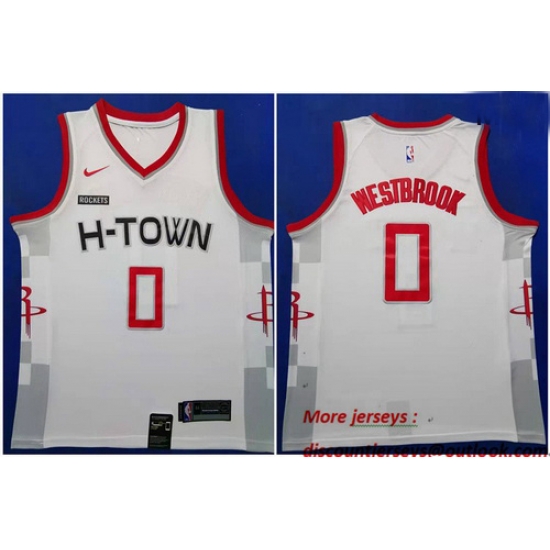 Rockets 0 Russell Westbrook White 2019 20 Nike City Edition Swingman Jersey Rockets 0 Russell Westbrook White 2019 20 Nike City Edition Swingman Jersey