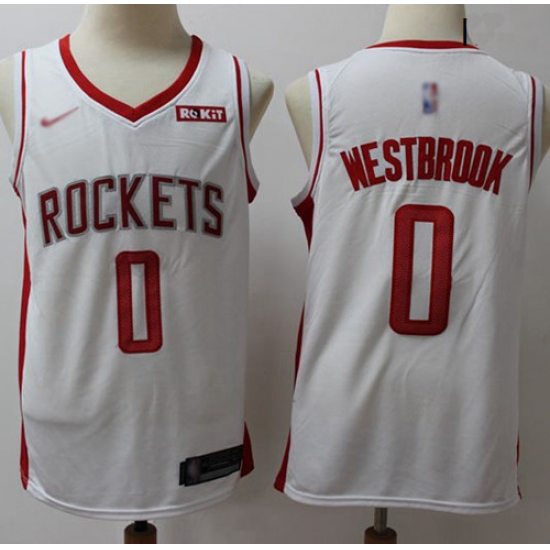 Rockets #0 Russell Westbrook White Basketball Swingman Association Edition 2019 2020 Jersey Rockets #0 Russell Westbrook White Basketball Swingman Association Edition 2019 2020 Jersey
