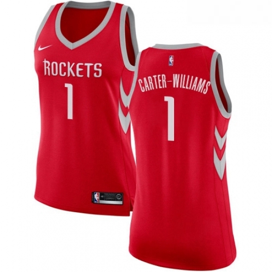 Womens Nike Houston Rockets 1 Michael Carter Williams Swingman Red NBA Jersey Icon Edition Womens Nike Houston Rockets 1 Michael Carter Williams Swingman Red NBA Jersey Icon Edition