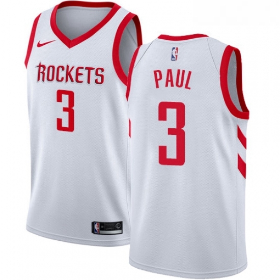 Womens Nike Houston Rockets 3 Chris Paul Authentic White Home NBA Jersey Association Edition Womens Nike Houston Rockets 3 Chris Paul Authentic White Home NBA Jersey Association Edition