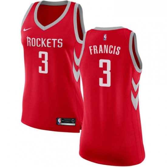 Womens Nike Houston Rockets 3 Steve Francis Authentic Red Road NBA Jersey Icon Edition Womens Nike Houston Rockets 3 Steve Francis Authentic Red Road NBA Jersey Icon Edition