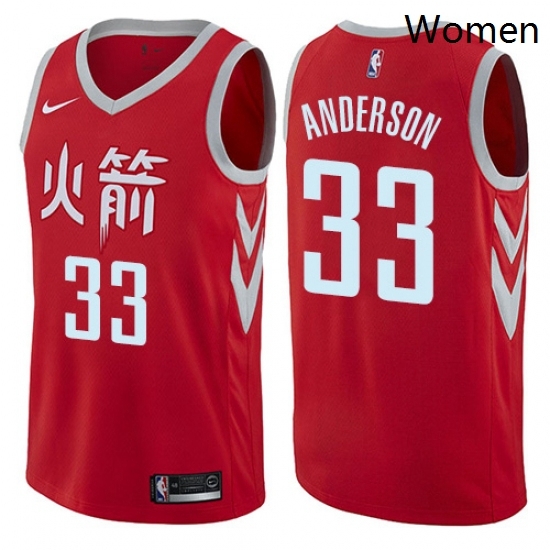 Womens Nike Houston Rockets 33 Ryan Anderson Swingman Red NBA Jersey City Edition Womens Nike Houston Rockets 33 Ryan Anderson Swingman Red NBA Jersey City Edition