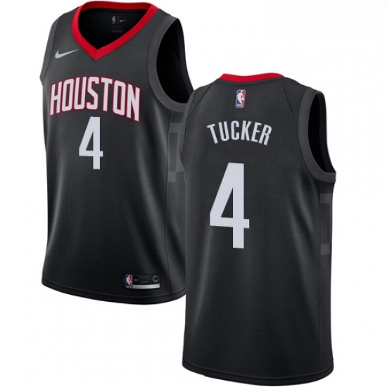 Womens Nike Houston Rockets 4 PJ Tucker Swingman Black Alternate NBA Jersey Statement Edition Womens Nike Houston Rockets 4 PJ Tucker Swingman Black Alternate NBA Jersey Statement Edition