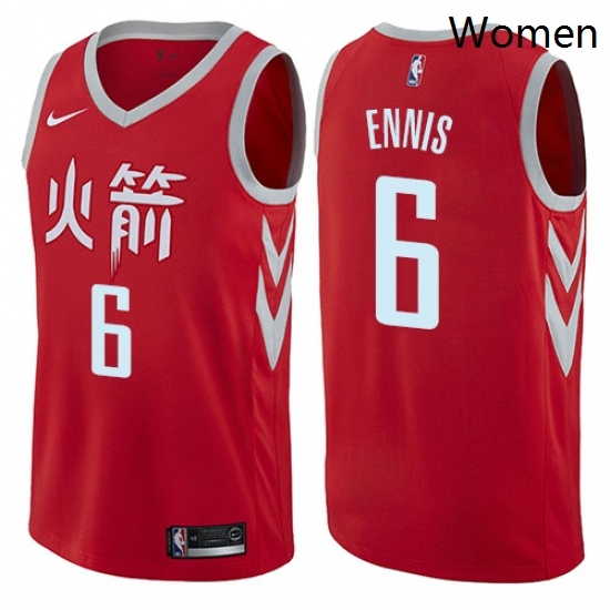 Womens Nike Houston Rockets 6 Tyler Ennis Swingman Red NBA Jersey City Edition Womens Nike Houston Rockets 6 Tyler Ennis Swingman Red NBA Jersey City Edition