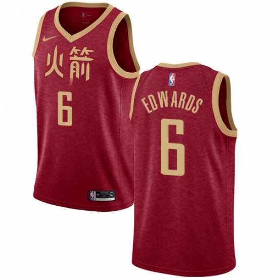Womens Nike Houston Rockets 6 Vincent Edwards Swingman Red NBA Jersey 2018 19 City Edition Womens Nike Houston Rockets 6 Vincent Edwards Swingman Red NBA Jersey 2018 19 City Edition
