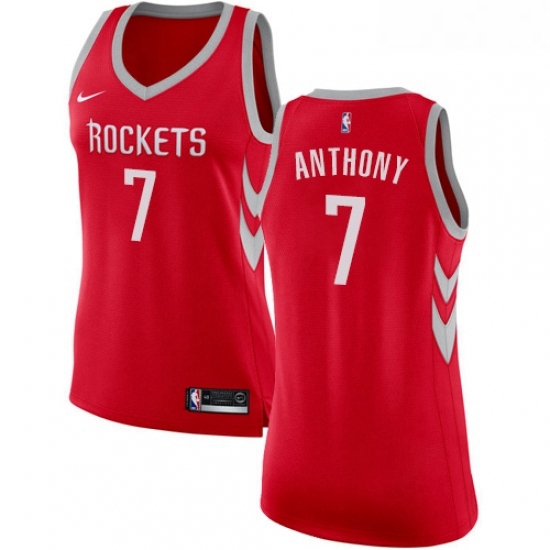 Womens Nike Houston Rockets 7 Carmelo Anthony Swingman Red NBA Jersey Icon Edition Womens Nike Houston Rockets 7 Carmelo Anthony Swingman Red NBA Jersey Icon Edition
