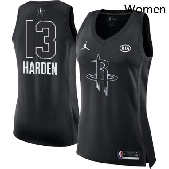 Womens Nike Jordan Houston Rockets 13 James Harden Swingman Black 2018 All Star Game NBA Jersey Womens Nike Jordan Houston Rockets 13 James Harden Swingman Black 2018 All Star Game NBA Jersey