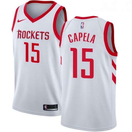 Youth Nike Houston Rockets 15 Clint Capela Swingman White Home NBA Jersey Association Edition Youth Nike Houston Rockets 15 Clint Capela Swingman White Home NBA Jersey Association Edition