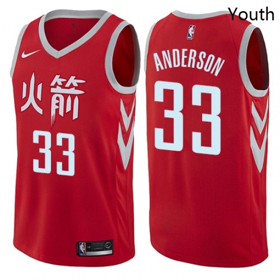 Youth Nike Houston Rockets 33 Ryan Anderson Swingman Red NBA Jersey City Edition Youth Nike Houston Rockets 33 Ryan Anderson Swingman Red NBA Jersey City Edition