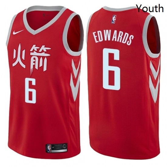 Youth Nike Houston Rockets 6 Vincent Edwards Swingman Red NBA Jersey City Edition Youth Nike Houston Rockets 6 Vincent Edwards Swingman Red NBA Jersey City Edition