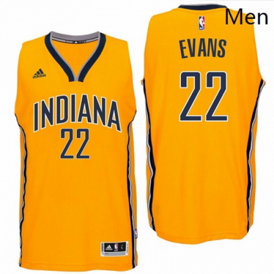 Indiana Pacers 22 Jeremy Evans 2016 Alternate Gold New Swingman Jers Indiana Pacers 22 Jeremy Evans 2016 Alternate Gold New Swingman Jers