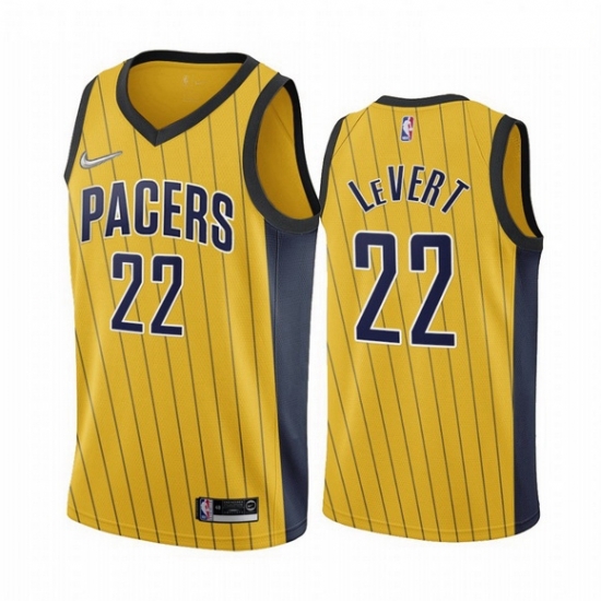 Men Indiana Pacers 22 Caris LeVert Gold NBA Swingman 2020 21 Earned Edition Jersey Men Indiana Pacers 22 Caris LeVert Gold NBA Swingman 2020 21 Earned Edition Jersey